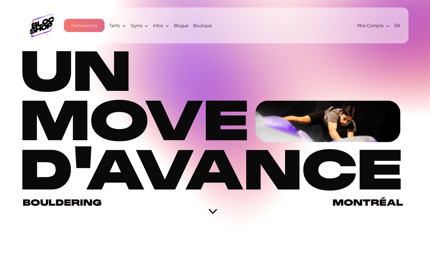 Bloc Shop homepage