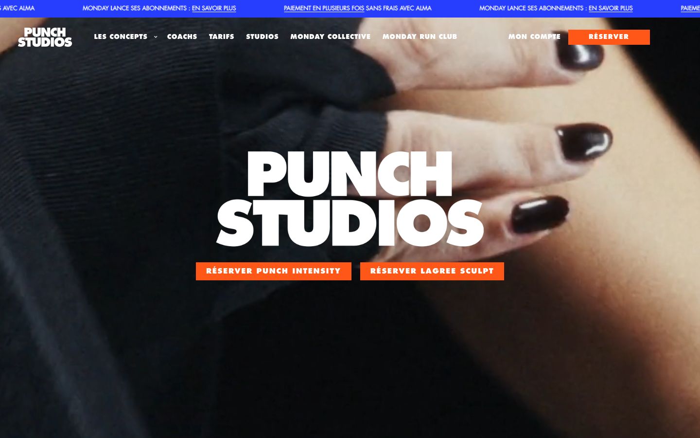 Punch Studios homepage